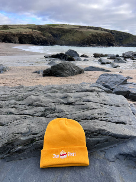 Jam First Banner Beanie Hat (Cornish Gold)