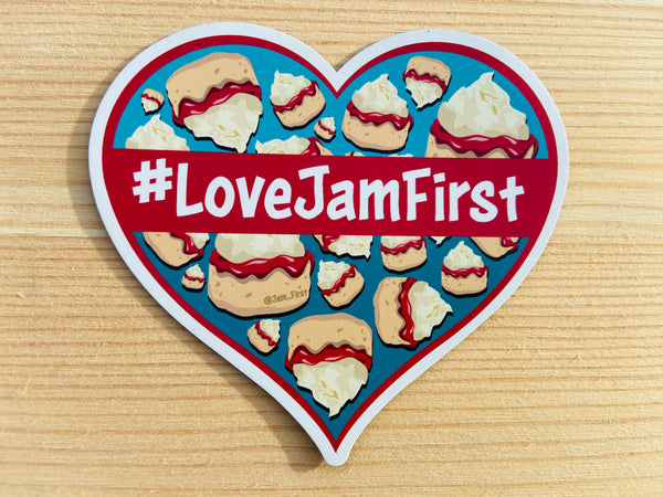 #LoveJamFirst Fridge Magnet