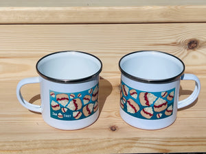 Jam First Falling Scone Mug (Enamel) Set of 2