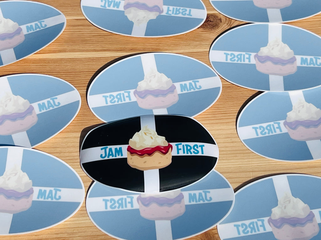 Jam First Cornwall Car Sticker (Window) – Jam First Store