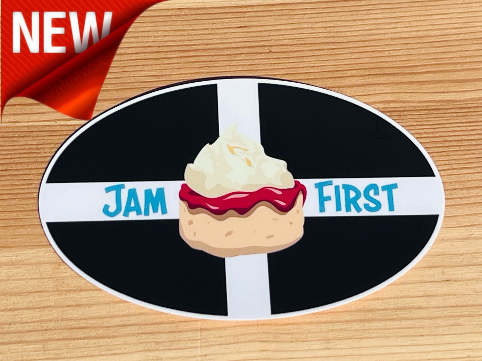 Jam First Cornwall Car Sticker (Bumper) – Jam First Store