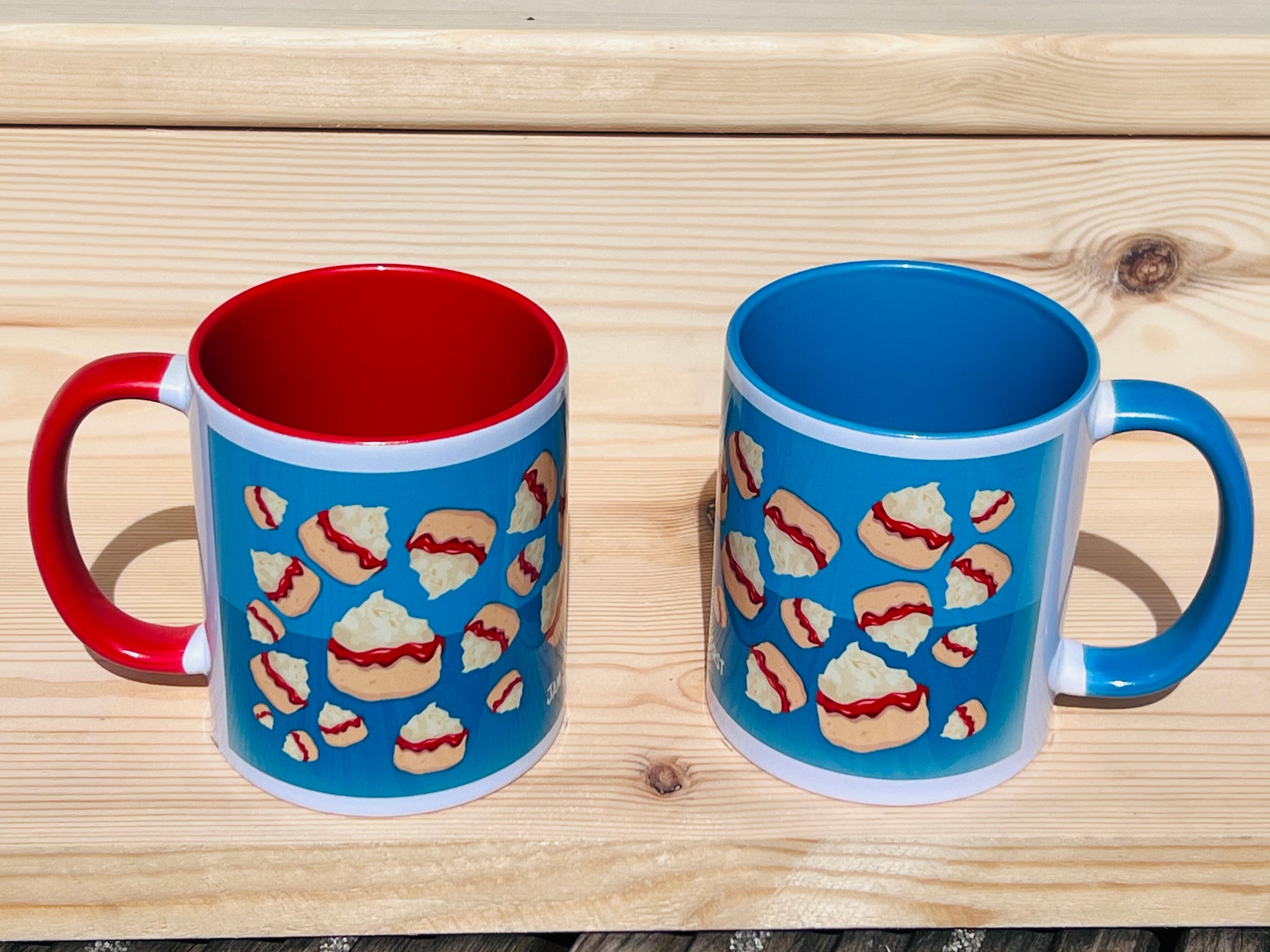 Jam First Falling Scone Mug (Ceramic)