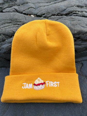 Jam First Banner Beanie Hat (Cornish Gold)