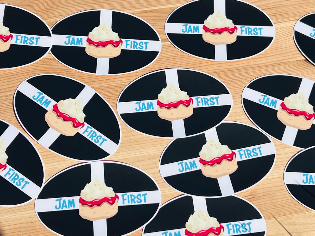 Jam First Cornwall Car Sticker (Bumper) – Jam First Store