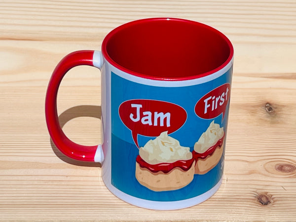 Jam First Talking Scone Mug, Jam First (Ceramic)