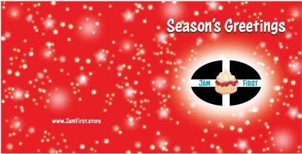 Jam First Cornwall Christmas Card (x1)