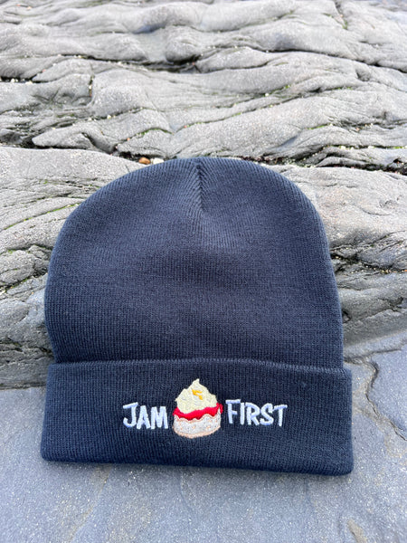 Jam First Banner Beanie Hat (Navy Blue)