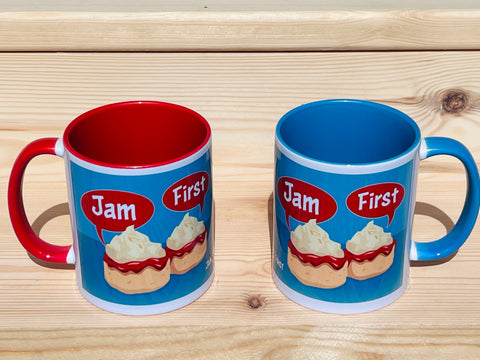 Jam First Talking Scone Mug, Jam First (Ceramic)