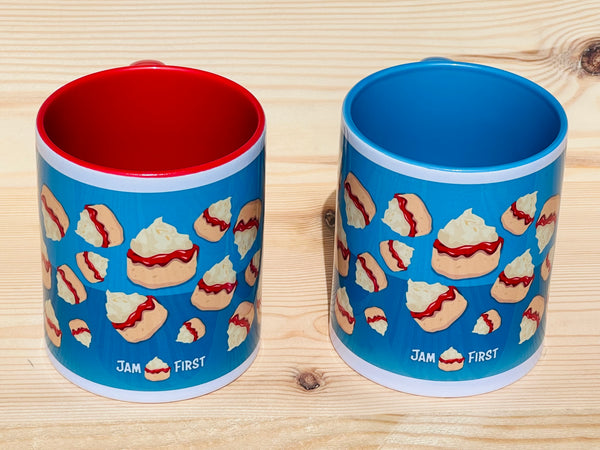 Jam First Falling Scone Mug (Ceramic)
