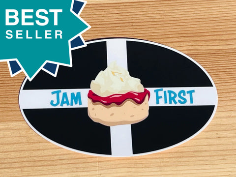 Jam First Cornwall Car Sticker (Bumper)