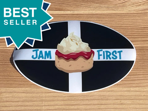 Jam First Cornwall Car Sticker (Window)