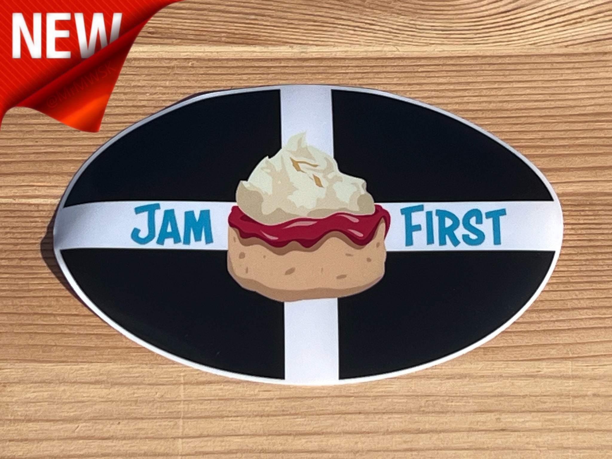 Jam First Cornwall Car Sticker (Window)