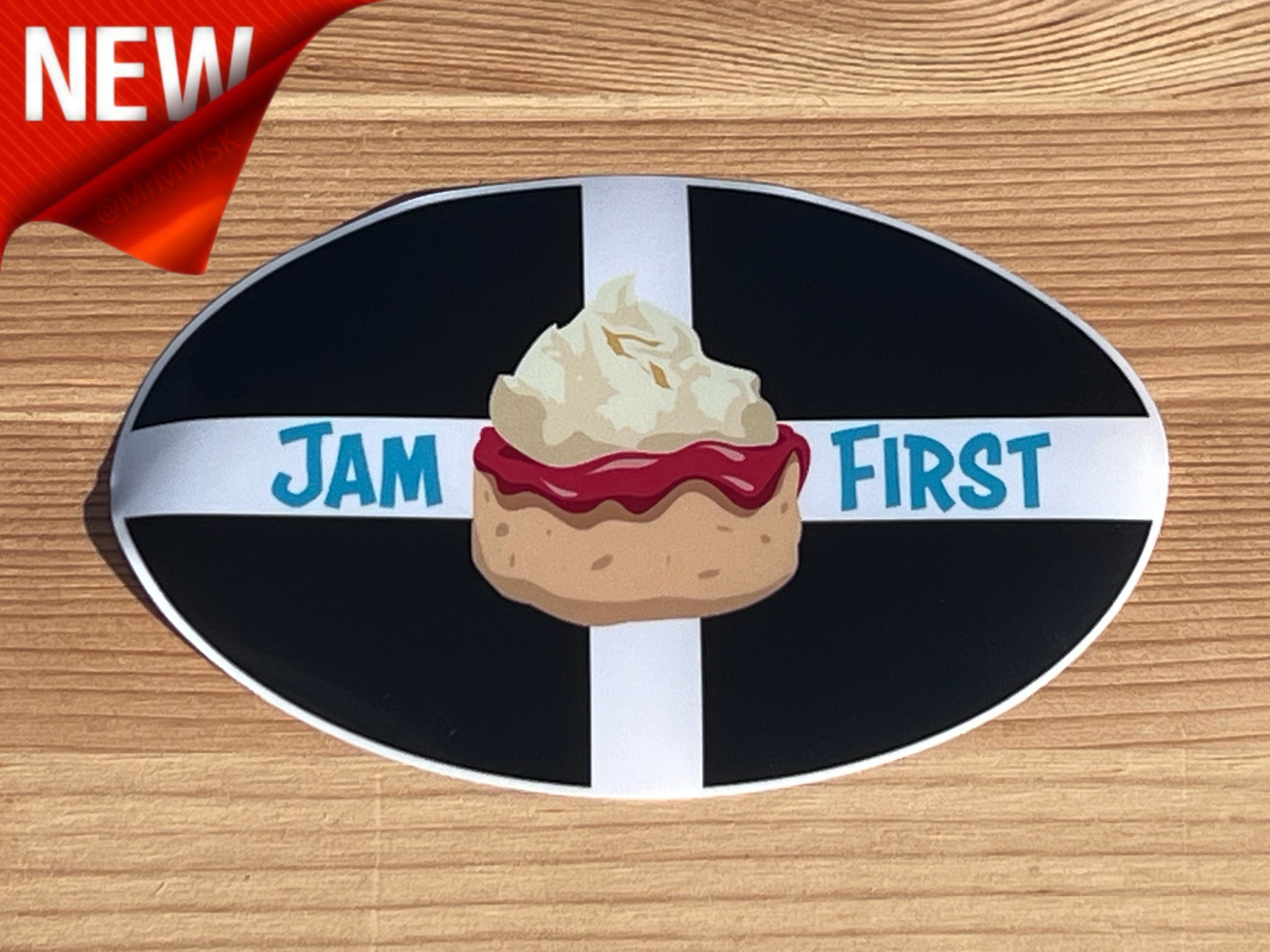 Jam First Cornwall Car Sticker (Window) – Jam First Store