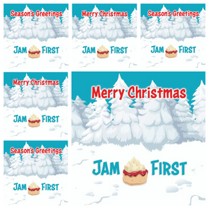 Jam First Banner Christmas Cards (x6)