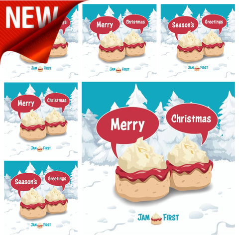 Jam First Talking Scone Christmas Cards (x6)