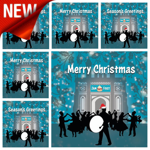 Jam First Flora Christmas Cards (x6)
