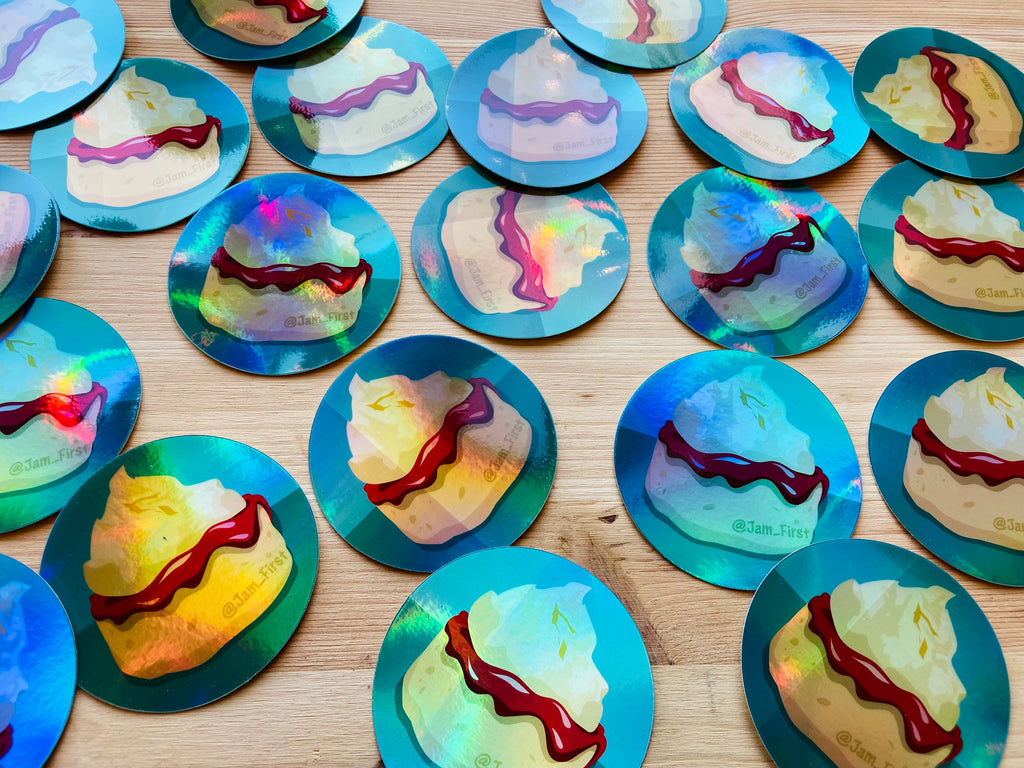 Jam First Logo Holographic Sticker – Jam First Store