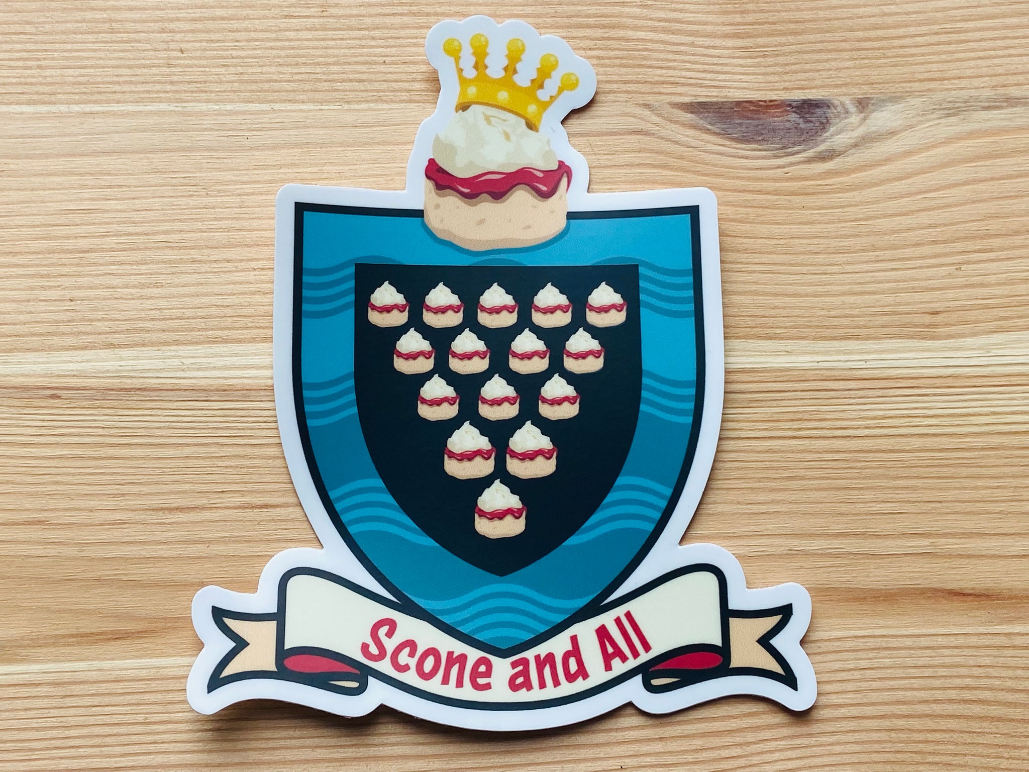 Jam First Scone and All Large Vehicle Sticker (Bumper)