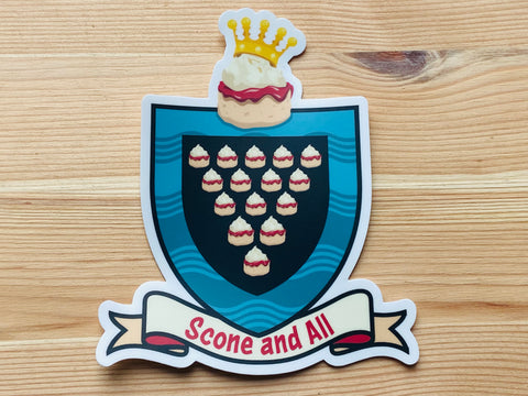 Jam First Scone And All Large Vehicle Sticker (Bumper)
