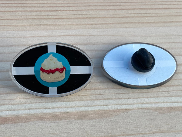 Jam First Cornwall Pin Badge (Acrylic)