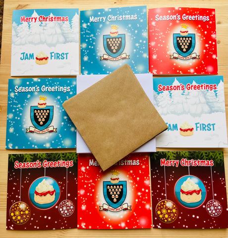 Jam First Mixed Set Christmas Cards (x8)