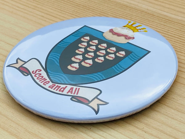 Jam First Scone And All Fridge Magnet (Metal Type)