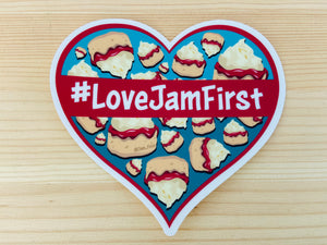 #LoveJamFirst Car Sticker (Bumper)