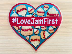 #LoveJamFirst Car Sticker (Window)