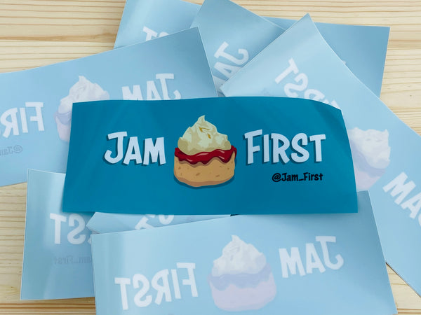 Jam First Banner Car Sticker (Window)