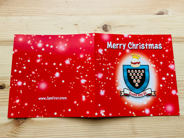 Jam First Scone And All Christmas Cards RED (x8)