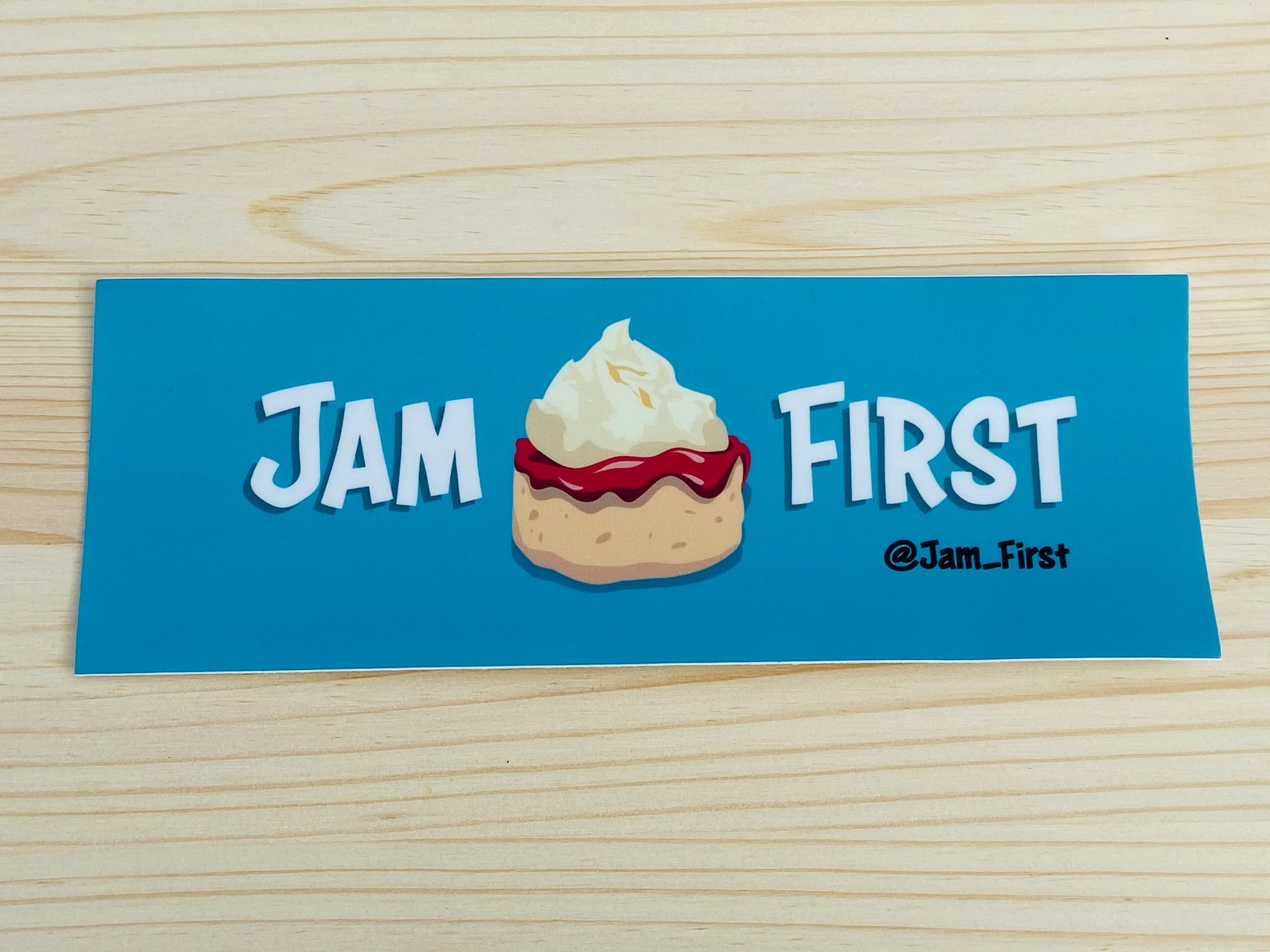 Jam First Banner Car Sticker (Bumper)