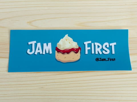 Jam First Banner Car Sticker (Bumper)