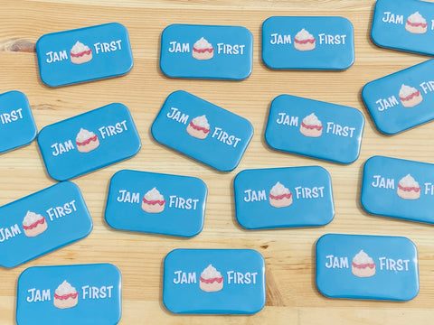 Jam First Banner Fridge Magnet (Metal Type)