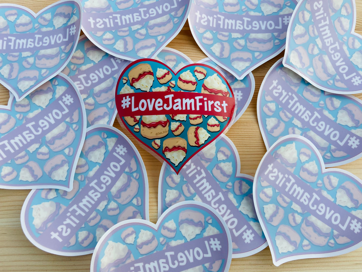 #LoveJamFirst Car Sticker (Window) – Jam First Store