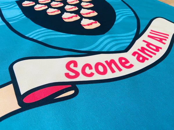Jam First Scone And All Tea Towel / Wall Hanging