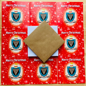 Jam First Scone And All Christmas Cards RED (x8)