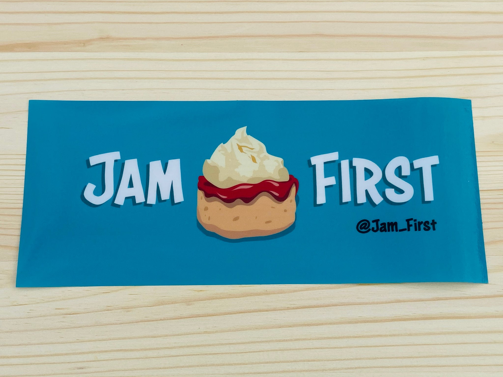 Jam First Banner Car Sticker (Window)