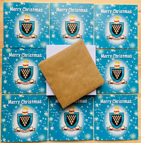 Jam First Scone And All Christmas Cards BLUE (x8)