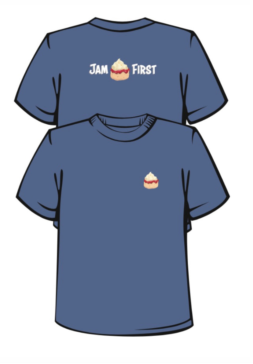 Jam First Banner Tea Shirt – Jam First Store