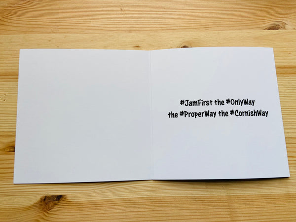 Jam First Banner Christmas Card (x1)