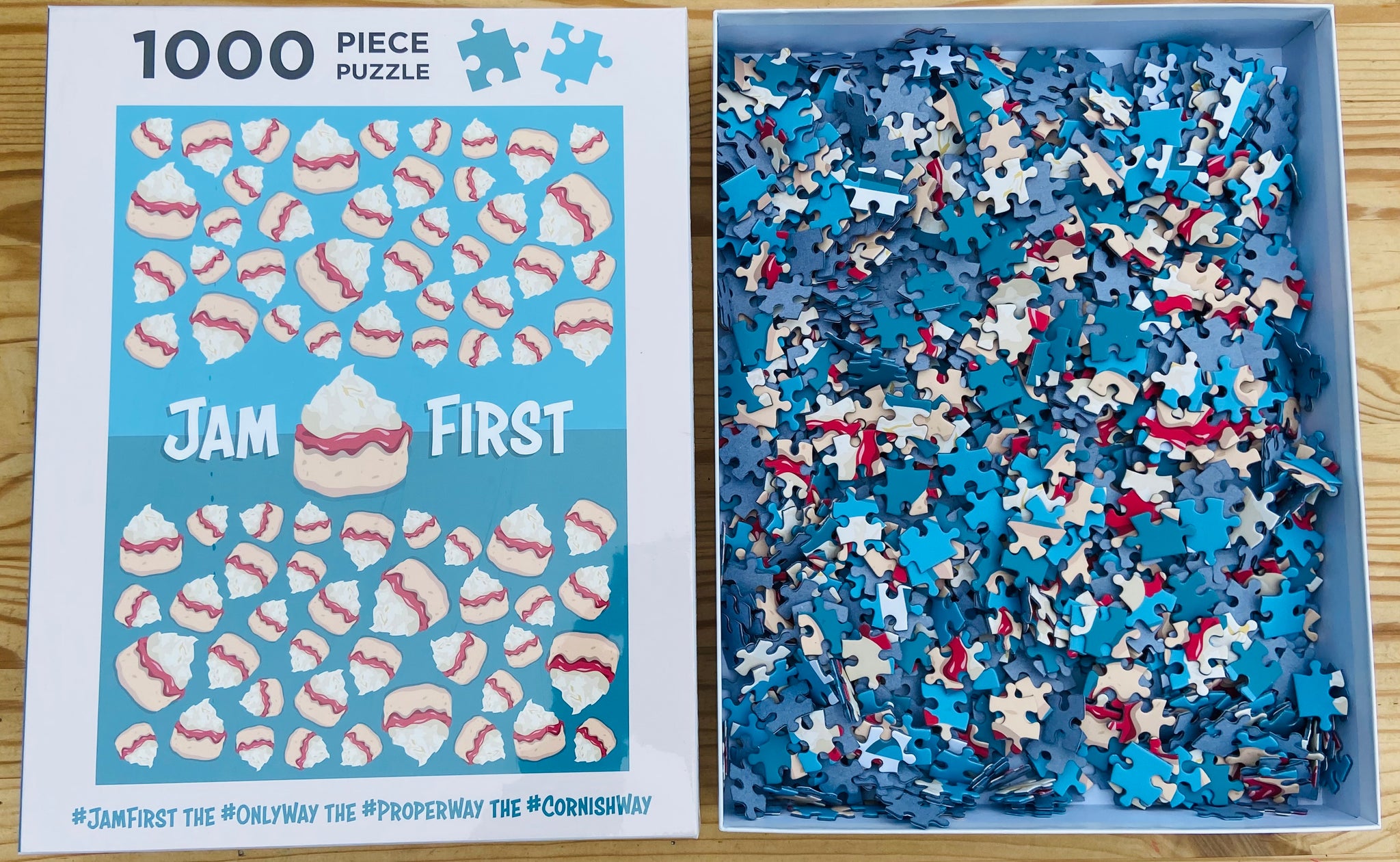 Jam First Falling Scone Jigsaw Puzzle (1000 piece)