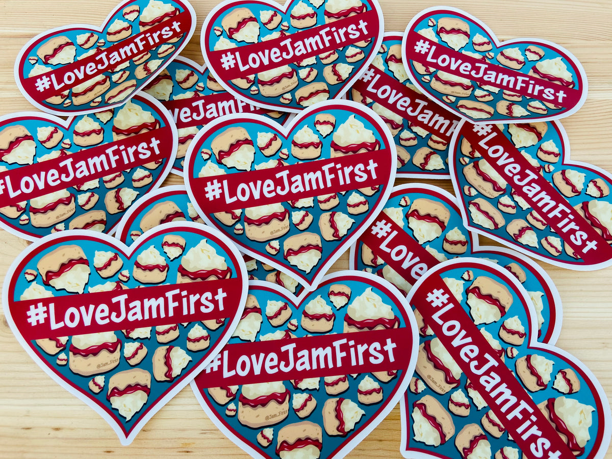 #LoveJamFirst Car Sticker (Bumper) – Jam First Store