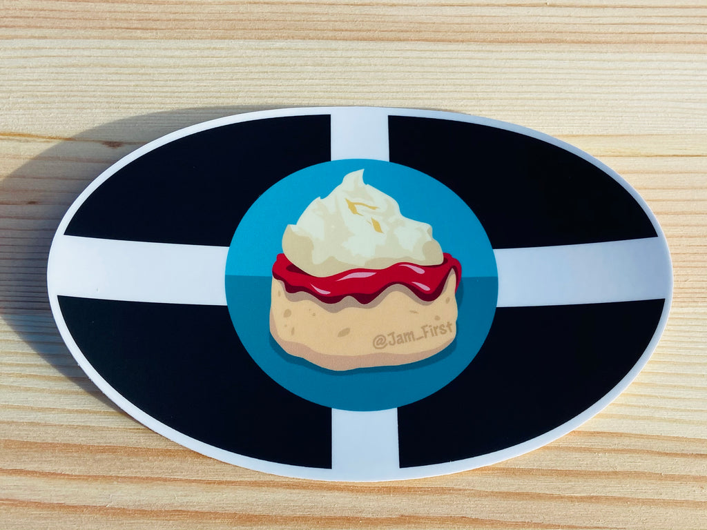 Jam First Logo Cornwall Car Sticker (Bumper) – Jam First Store
