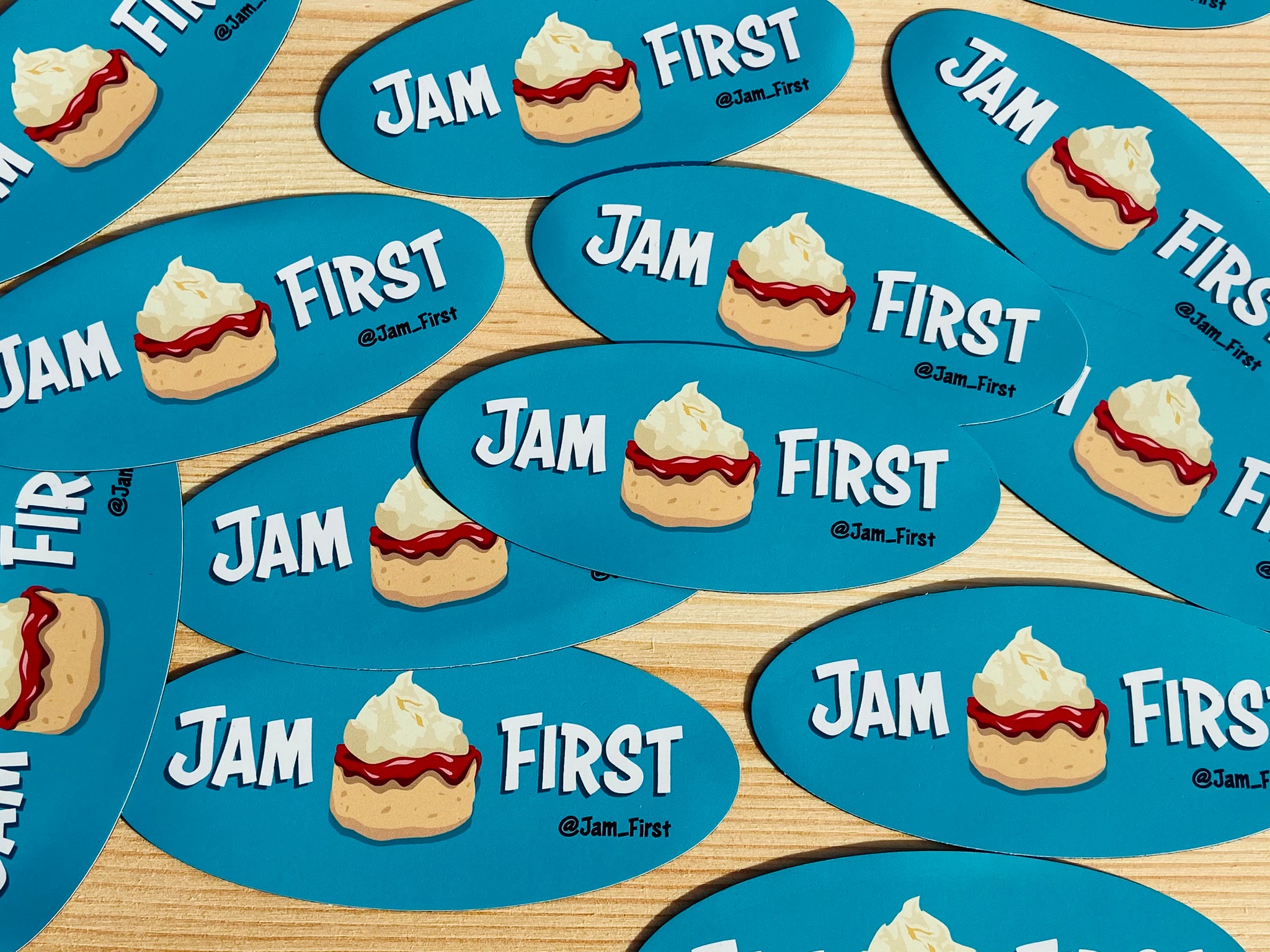 Jam First Oval Banner Fridge Magnet – Jam First Store