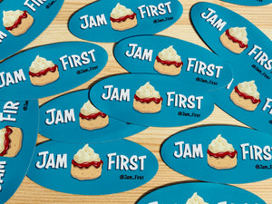 Jam First Oval Banner Fridge Magnet