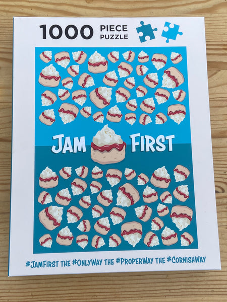 Jam First Falling Scone Jigsaw Puzzle (1000 piece)
