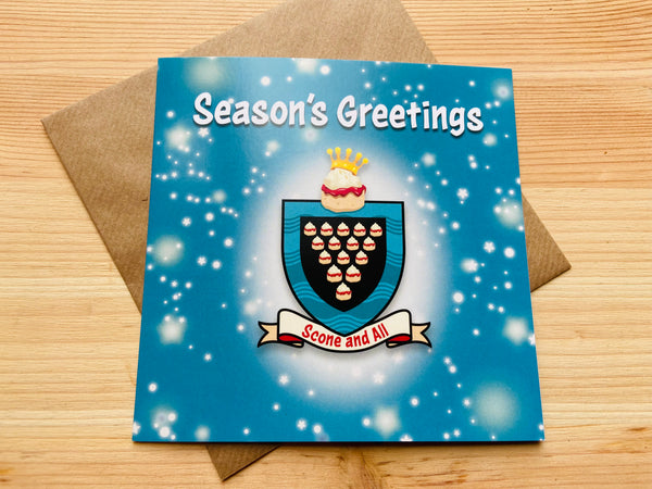 Jam First Scone And All Christmas Card BLUE (x1)