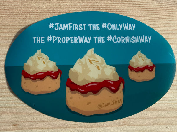 Jam First #Hashtag Car Sticker (Window)