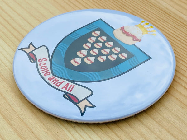 Jam First Scone And All Fridge Magnet (Metal Type)