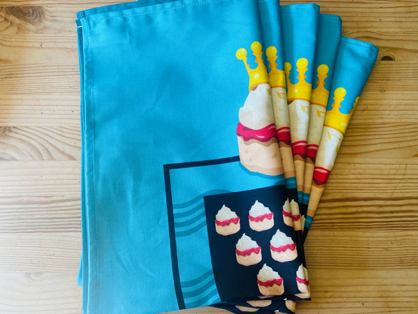 Jam First Scone And All Tea Towel / Wall Hanging
